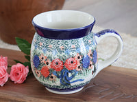Blush Bouquet Bubble Mug Polish Pottery
