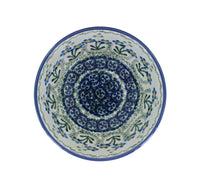 Blue Posy Dessert Bowl Polish Pottery