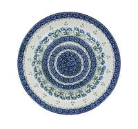 Blue Posy Soup Plate Polish Pottery