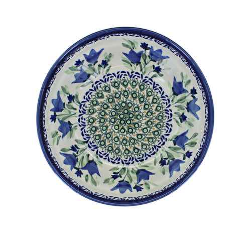 Blue Tulip Cereal/Soup Bowl Polish Pottery
