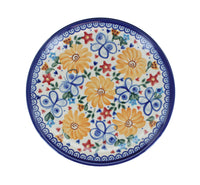 Butterfly Dessert Plate Polish Pottery