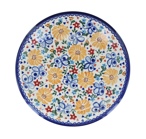 Butterfly Dinner Plate Polish Pottery