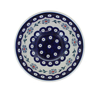Blue Violet Cereal/Soup Bowl Polish Pottery