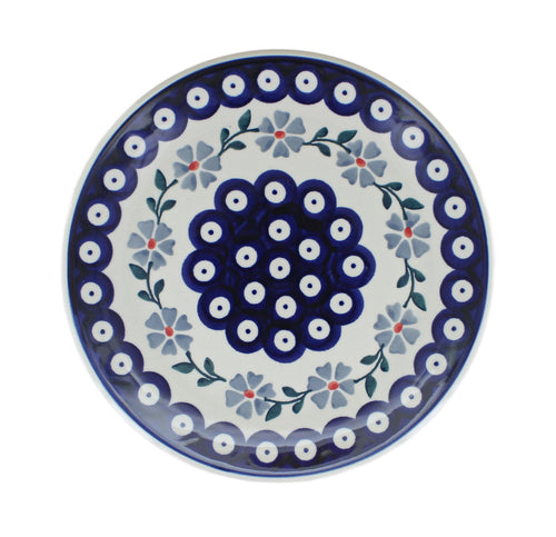 Blue Violet Dessert Plate Polish Pottery