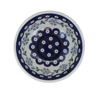 Blue Violet Dessert Bowl Polish Pottery