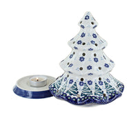 Festive Fir Tree Luminary Polish Pottery