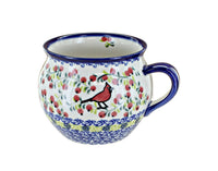 Cardinal Holly Bubble Soup Mug