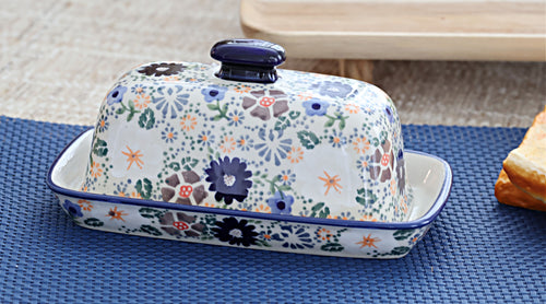 Carnival Butter Dish Polish Pottery