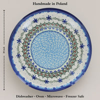 Winter Celebration Dinner Plate Polish Pottery