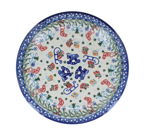 Christmas Bounty Dinner Plate Polish Pottery