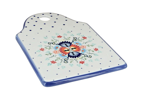 Polish Pottery Desert Flower Cutting Board