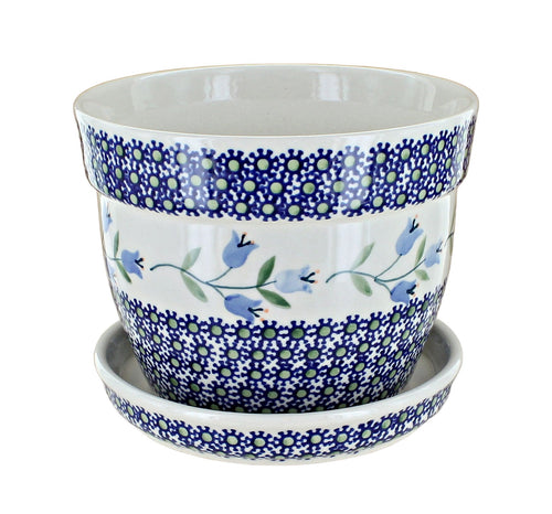Polish Pottery Tulip Large Flower Pot