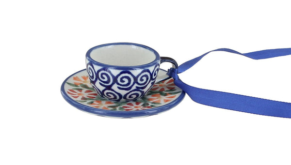 Garden Bouquet Cup & Saucer Ornament