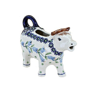 Polish Pottery Tulip Cow Creamer