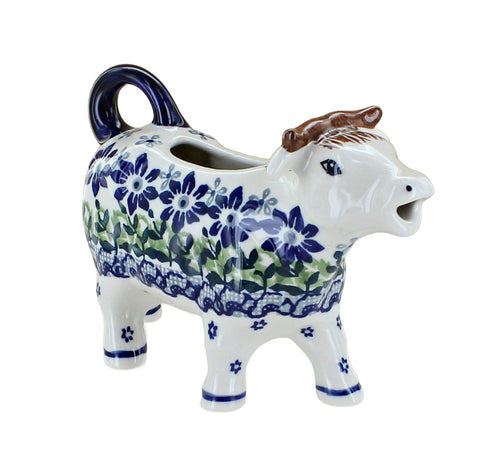 Polish Pottery Hallsey Cow Creamer