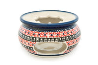 Floral Butterfly Teapot Warmer Polish Pottery