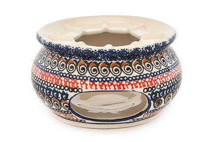 Blue Art Teapot Warmer Polish Pottery