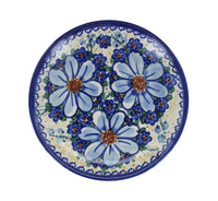 Daisy Surprise Dessert Plate Polish Pottery