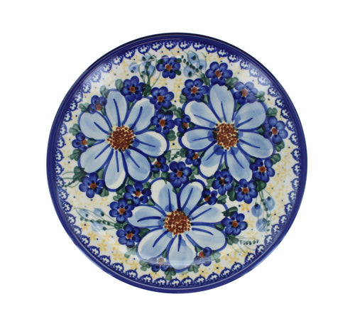 Daisy Surprise Dessert Plate Polish Pottery