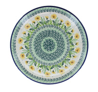Dandelion Dinner Plate Polish Pottery