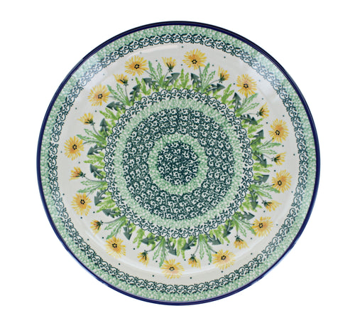 Dandelion Dinner Plate Polish Pottery