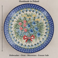Day Lily Bouquet Dinner Plate Polish Pottery