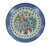 Day Lily Bouquet Dinner Plate Polish Pottery