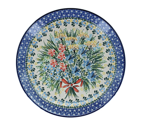 Day Lily Bouquet Dinner Plate Polish Pottery