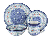 Polish Pottery December Joy 4 Piece Place Setting - Service for 1