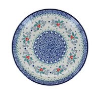 December Joy Dessert Plate Polish Pottery