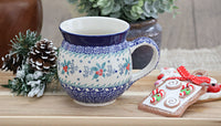 December Joy Bubble Mug Polish Pottery