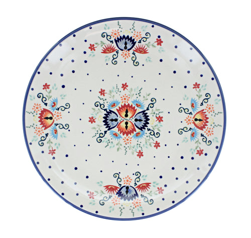 Desert Flower Dinner Plate Polish Pottery