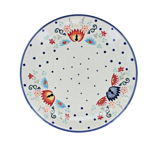 Desert Flower Dessert Plate Polish Pottery