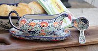 Desert Oasis Gravy Boat & Ladle Polish Pottery