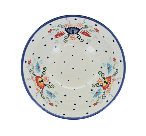 Desert Flower Cereal/Soup Bowl Polish Pottery