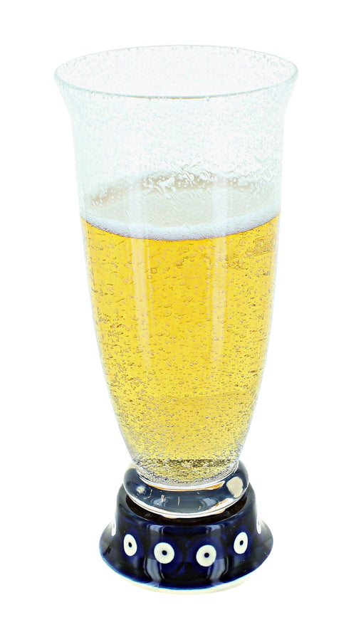 Polish Pottery Dots Beer Glass