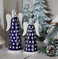 Dots Large Angel Luminary Polish Pottery