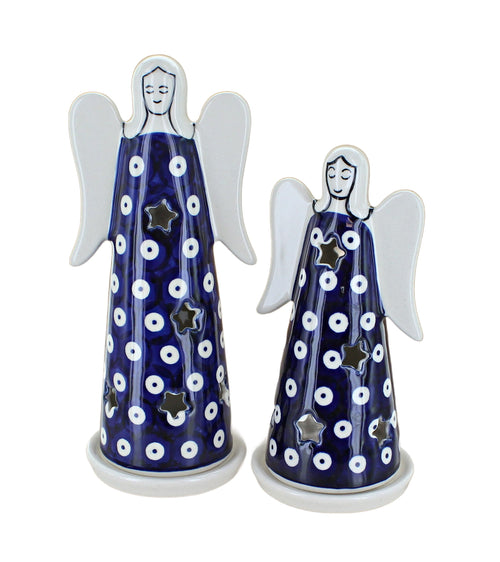 Dots Angel Luminary Set Polish Pottery