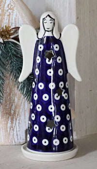 Dots Large Angel Luminary Polish Pottery