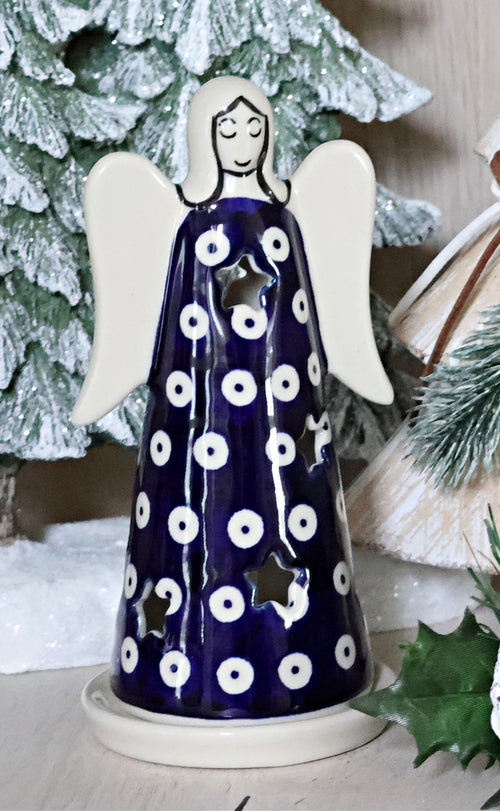 Dots Small Angel Luminary Polish Pottery