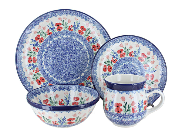 Dreaming of Poppies 4 PC Place Setting - Service for 1