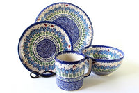Garden Tulip 16 Piece Dinner Set Polish Pottery