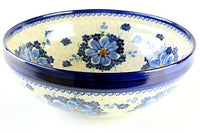 Daisy Surprise Medium Serving Bowl Polish Pottery