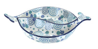 Polish Pottery Bubbles Yin-Yang Fish Dish