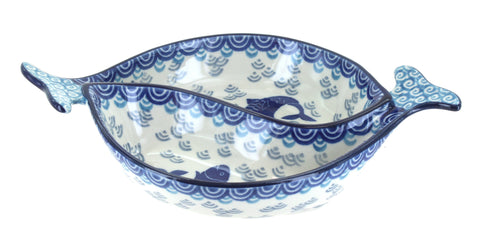 Polish Pottery Summer Fun Yin-Yang Fish Dish