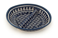 Winter Nights Large Divided Dish Polish Pottery