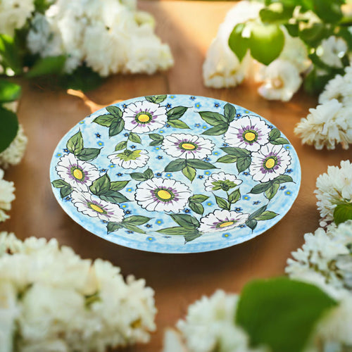Sweet Devotion Dinner Plate Polish Pottery