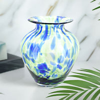 Cobalt and Green Glass Vase Polish Pottery