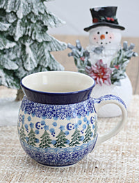 Evergreen Magic Bubble Mug Polish Pottery