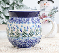 Evergreen Magic Bubble Mug Polish Pottery